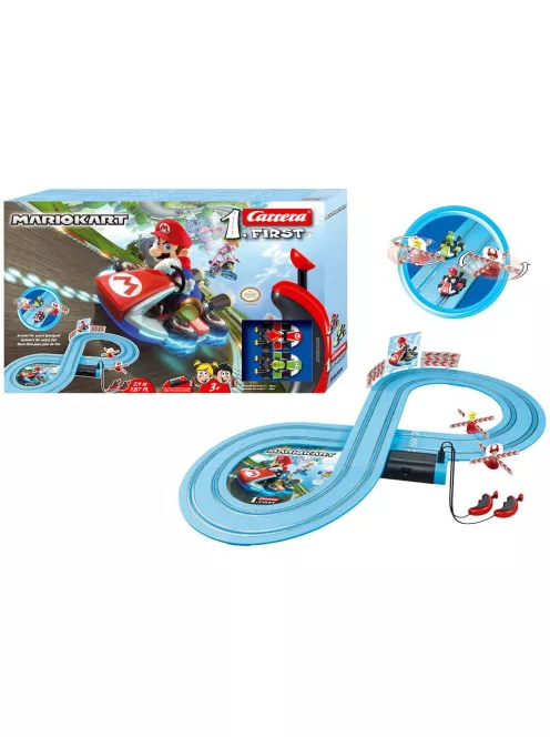 Autópálya Carrera FIRST Nintendo Mario Kart™- Mario and Yoshi 2,4 m