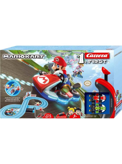 Autópálya Carrera FIRST Nintendo Mario Kart™- Mario and Yoshi 2,4 m