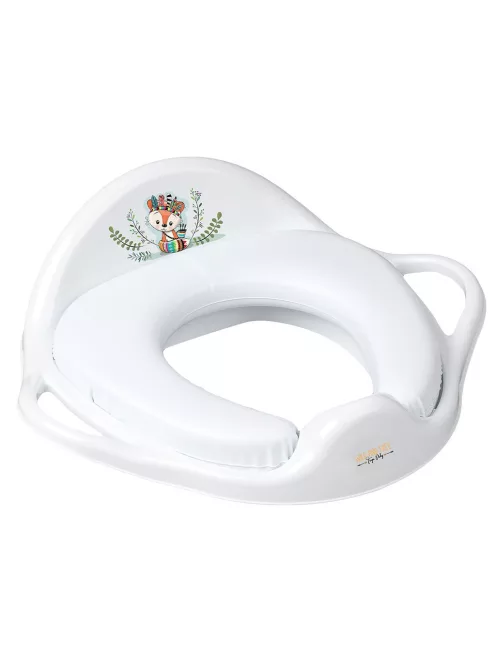 Gyermek WC ülőke puha Wild & Free róka fehér