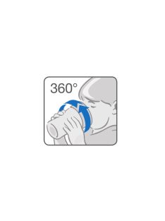 Bájos itató pohár Magic NUK 360° fedéllel light blue