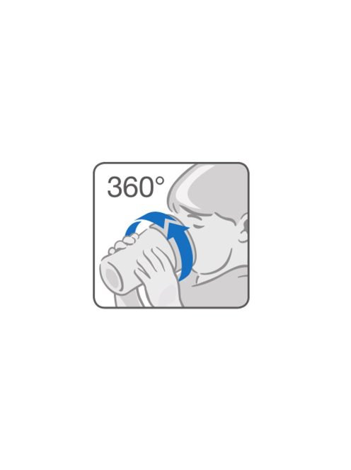 Bájos itató pohár Magic NUK 360° fedéllel light blue