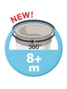 Bájos itató pohár Magic NUK 360° fedéllel light blue