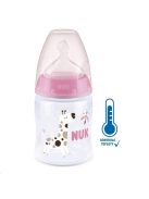 Baba cumisüveg NUK First Choice Temperature Control 150 ml pink