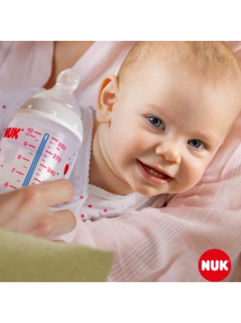 Baba cumisüveg NUK First Choice Temperature Control 150 ml pink