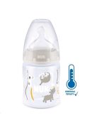 Baba cumisüveg NUK First Choice Temperature Control 150 ml beige