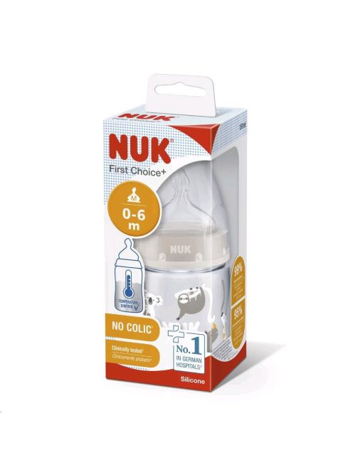 Baba cumisüveg NUK First Choice Temperature Control 150 ml beige