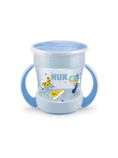   Bájos itató pohár Mini Magic NUK 360° fedéllel világoskék