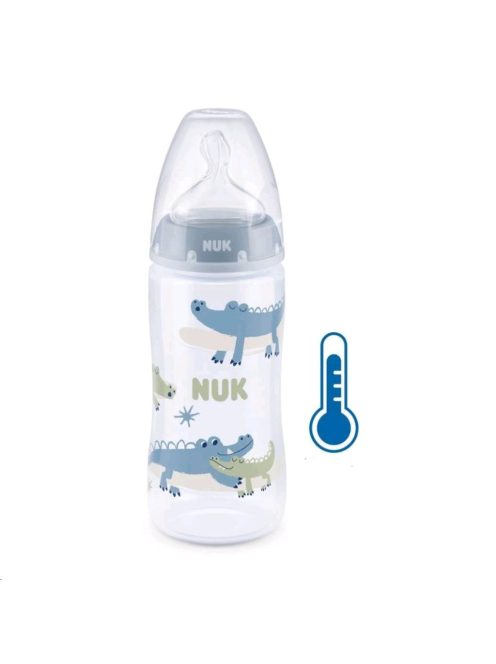 NUK FC+Temperature Control cumisüveg 300 ml BOX-Flow Control szívófej blue