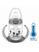Baba tanuló itatópohár NUK Disney Mickey hőmérséklet jelzővel 150 ml szürke