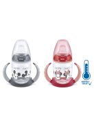 Baba tanuló itatópohár NUK Disney Mickey hőmérséklet jelzővel 150 ml szürke