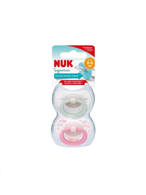 Baba cumi  NUK Signature 0-6h 2 db lány