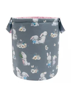 Játékkosár New Baby nyuszis rózsaszín