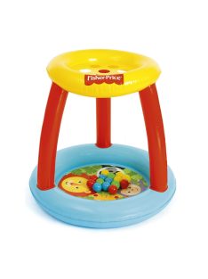   Gyerek felfújható játszóközpont Fisher-Price interaktív lyukakkal a labdáknak