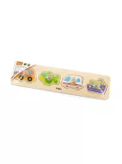 Fa fogantyús formaberakó puzzle Viga Szállítás