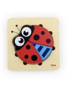 Fa képes kirakó puzzle Viga Katica
