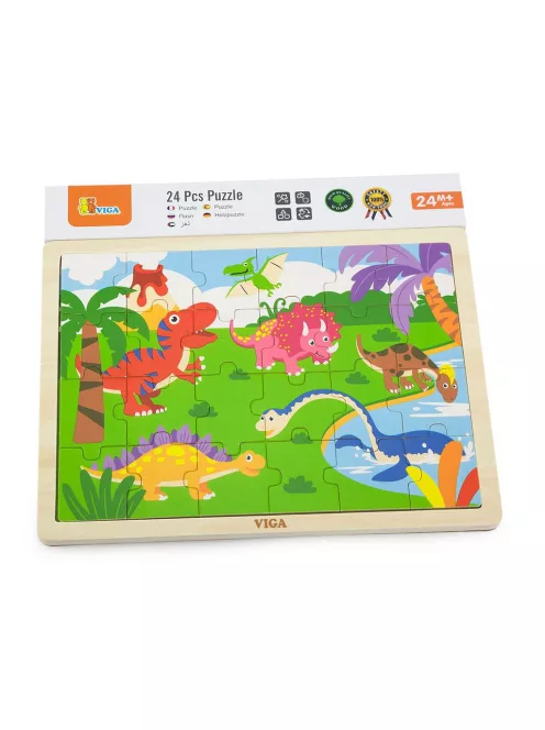 Gyermek fa puzzle Viga Dino