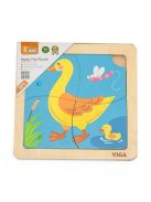 Fa képes kirakó puzzle Viga 4 db kacsa