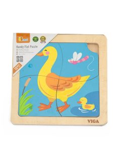 Fa képes kirakó puzzle Viga 4 db kacsa