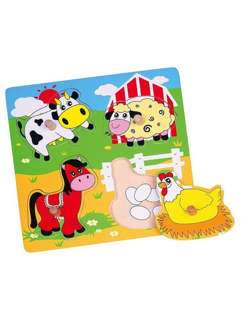 Gyermek fa puzzle Viga meglepetések Farm