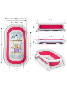 Milly Mally Aqua összecsukható babakád leeresztővel