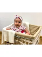 Baba nyári ruha fejpánttal New Baby Strawbery