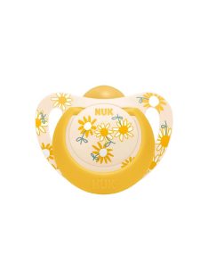 NUK Star baba cumi latex 18-36 h, sárga