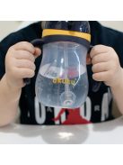 Varázslatos itatópohár szívószállal Akuku 280 ml sárga