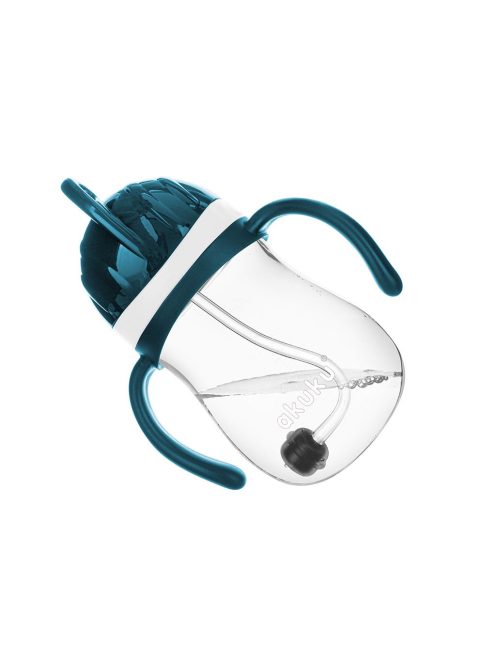 Varázslatos itatópohár szívószállal Akuku 280 ml fehér