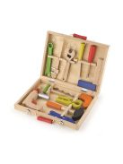 Viga fa szerszámosláda szerszámokkal