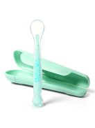 Szilikon kanál tapadókoronggal Baby Ono zöld