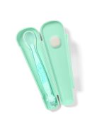 Szilikon kanál tapadókoronggal Baby Ono zöld