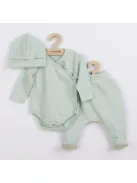 3-részes baba együttes újszülötteknek New Baby I AM menta