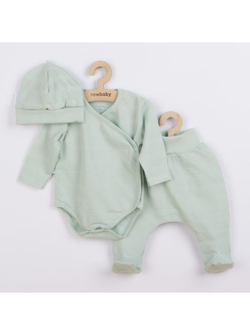 3-részes baba együttes újszülötteknek New Baby I AM menta