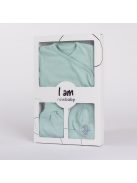 3-részes baba együttes újszülötteknek New Baby I AM kék