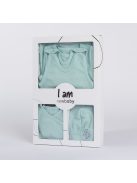 4-részes baba együttes újszülötteknek New Baby I AM kék