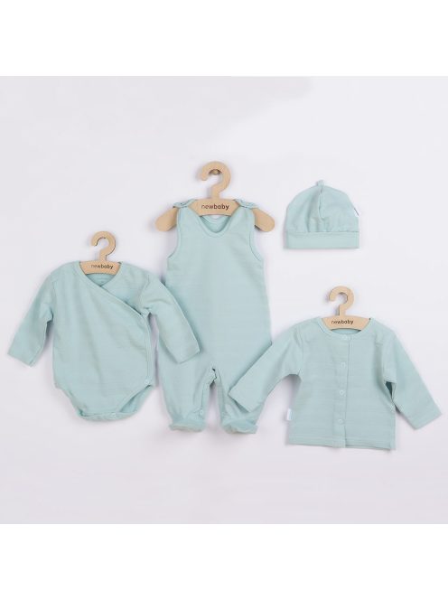 4-részes baba együttes újszülötteknek New Baby I AM kék
