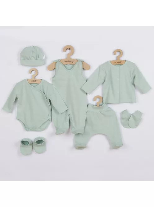7-részes baba együttes újszülötteknek New Baby I AM menta