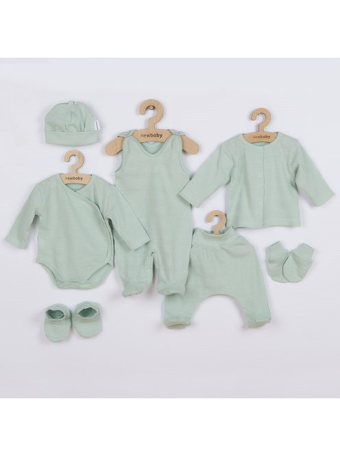 7-részes baba együttes újszülötteknek New Baby I AM menta