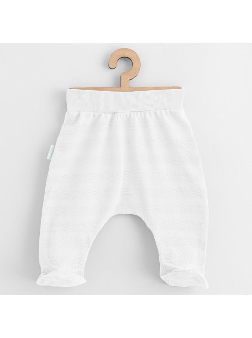 7-részes baba együttes újszülötteknek New Baby I AM fehér