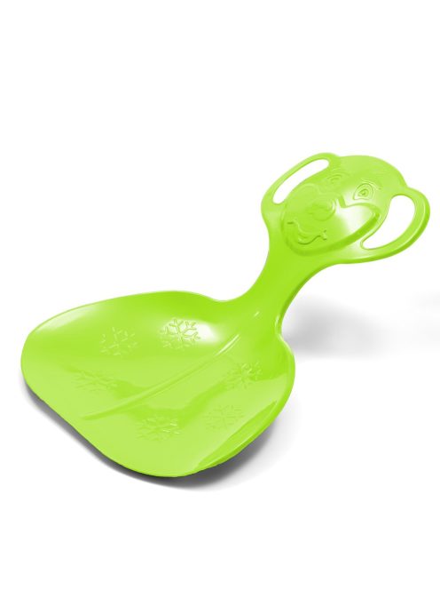 Gyerek műanyag hócsúszka popsi szánkó Baby Mix COMFORT LINE M zöld
