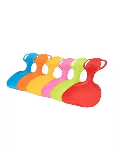   Gyerek műanyag hócsúszka popsi szánkó Baby Mix COMFORT LINE M sárga