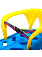 Műanyag szánkó háttámlával Baby Mix SNOW STAR zöld