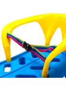 Műanyag szánkó háttámlával Baby Mix SNOW STAR zöld