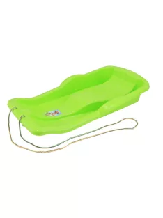 Műanyag lapos szánkó Baby Mix KAROL zöld