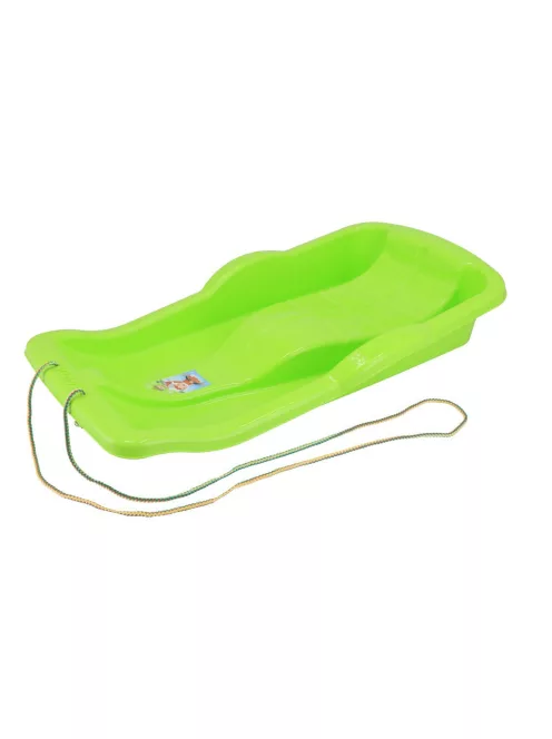 Műanyag lapos szánkó Baby Mix KAROL zöld