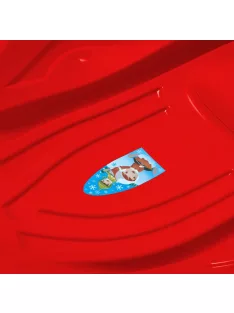   Gyerek hócsúszka popsi szánkó Kagyló Baby Mix PREMIUM KOMFORT 80 cm piros