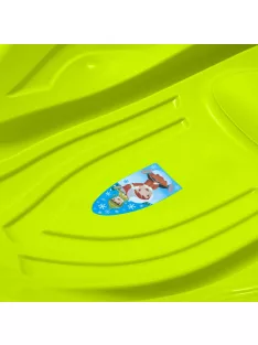   Gyerek hócsúszka popsi szánkó Kagyló Baby Mix PREMIUM KOMFORT 80 cm zöld