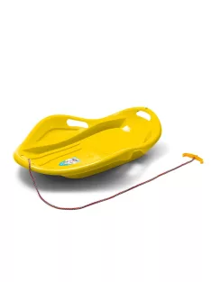   Gyerek hócsúszka popsi szánkó Kagyló Baby Mix PREMIUM KOMFORT 80 cm sárga