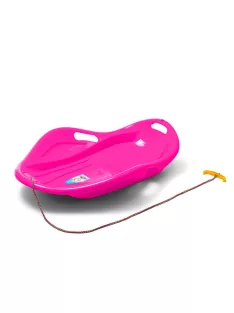   Gyerek hócsúszka popsi szánkó Kagyló Baby Mix PREMIUM KOMFORT 80 cm rózsaszín