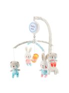 Elektronikus körhinta a kiságy fölé Baby Mix Macik és nyuszik